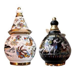 VENUS SERIES Vintage Ceramic Perfume Bottles (pair of 2) Handmade Greece